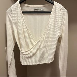 Abercrombie and Fitch Cream Wrap Sweater